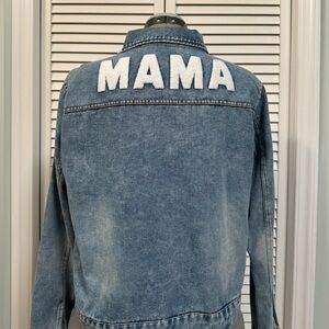 MAMA Jean Jacket Women’s Large, PatPat